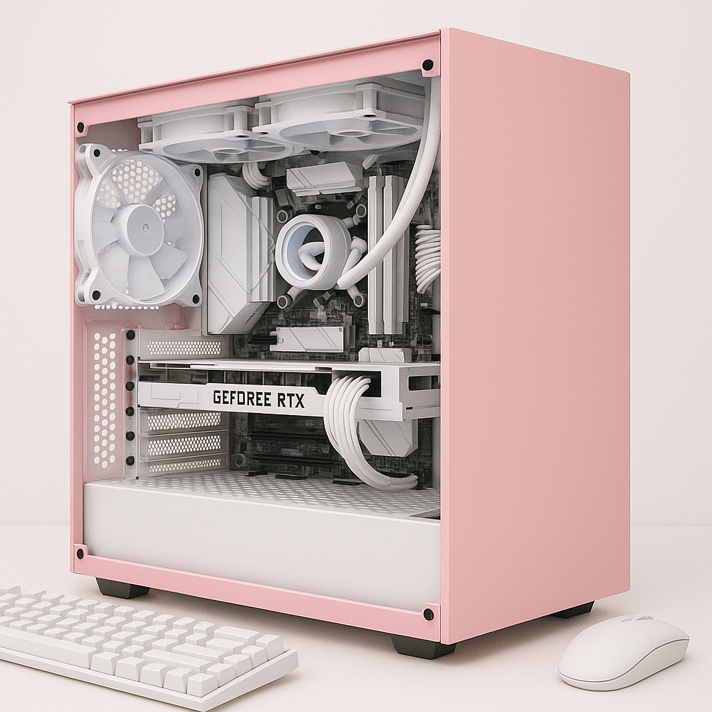 đ Frisson rose, le PC gaming puissant et doux đ Pack clavier Souris OFFERT !