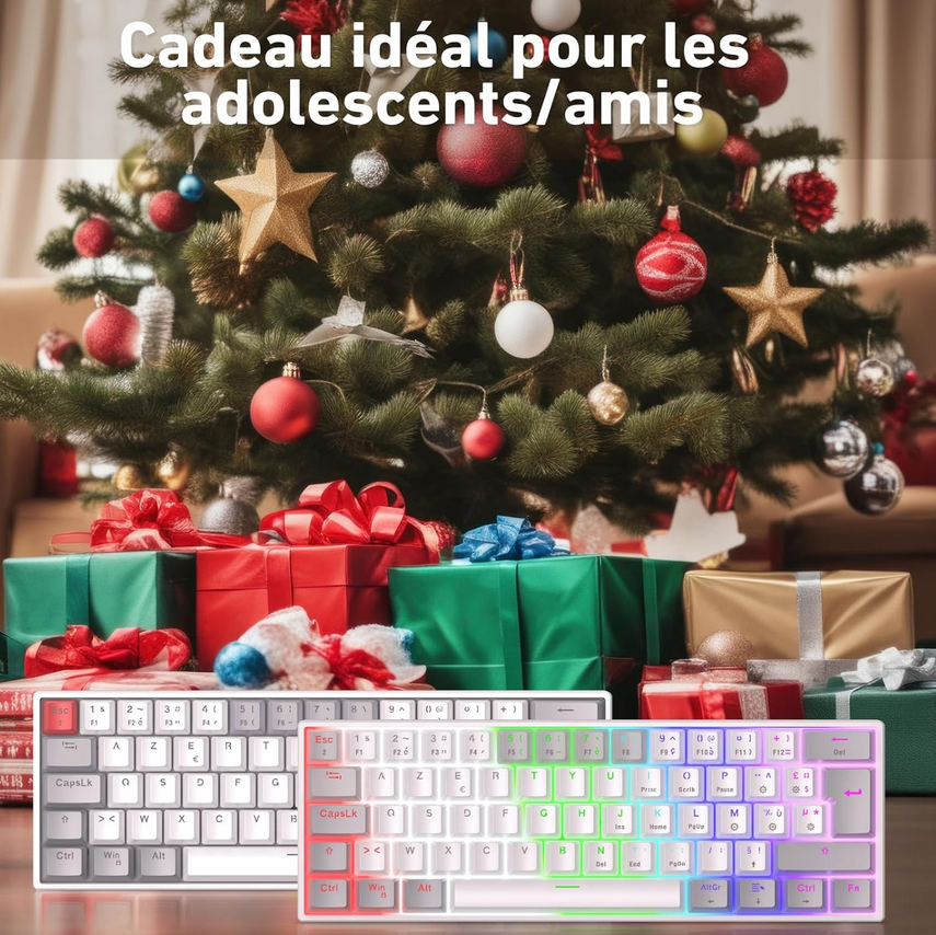Clavier Mecanique - AZERTY - PC/Windows/PS5/PS4