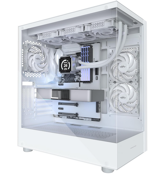 MUSETEX Boitier PC ATX 3 Non-LED Ventilateurs pré-installés