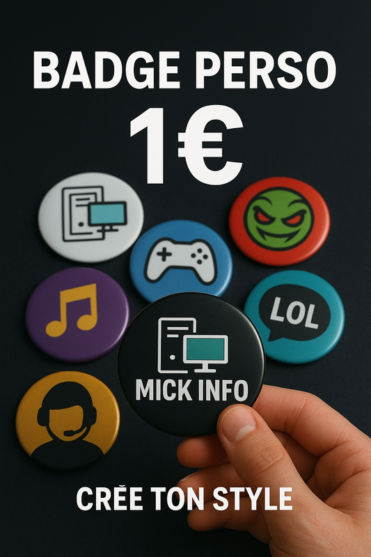 Badge Personnalisé 7,5 cm – Crée ton Style dès 1€