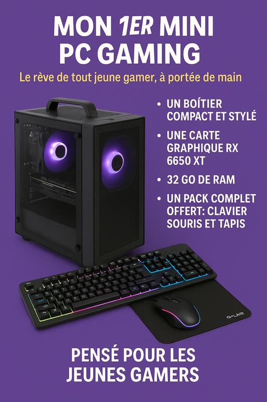 🎮 Mon 1er Mini PC Gaming 🎮-Le rêve de tout jeune gamer, à portée de main.