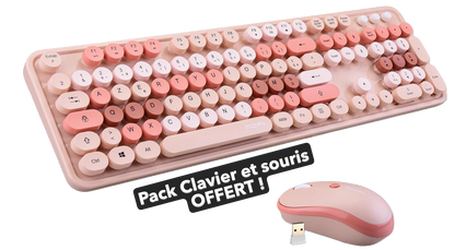 🎀 Frisson rose, le PC gaming puissant et doux 🎀 Pack clavier Souris OFFERT !