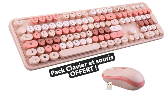 🎀 Frisson rose, le PC gaming puissant et doux 🎀 Pack clavier Souris OFFERT !