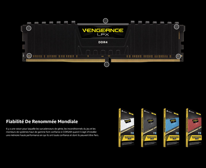 Corsair Vengeance 32 Go (2 x 16 Go) DDR4 3600MHz Mémoire Optimisée AMD