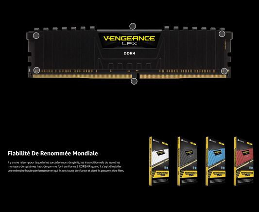 Corsair Vengeance 32 Go (2 x 16 Go) DDR4 3600MHz Mémoire Optimisée AMD